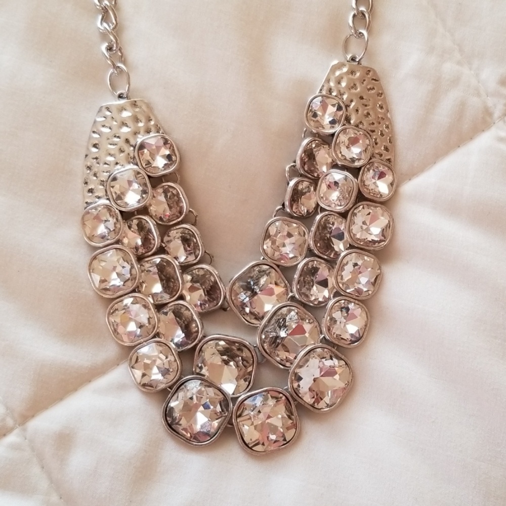 5 for $25 Silver Statement Neclace/Earring Set